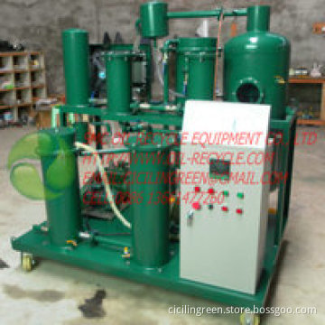 Lubricant oil purifier, lubrication oil purification, lubrication oil recycling plant, lubrication oil regeneration system